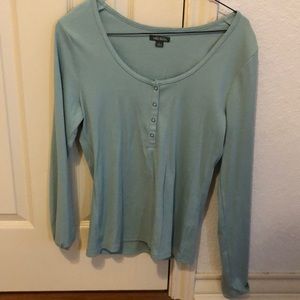 long sleeve blue shirt size m